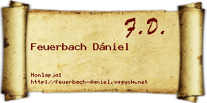 Feuerbach Dániel névjegykártya