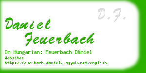 daniel feuerbach business card